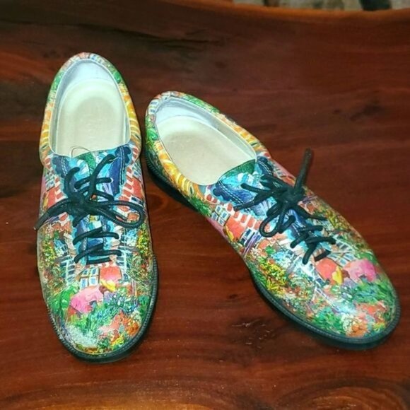 Icon T. Mathis Tie Garden Views Sz 7 Shoes Sneakers - Picture 1 of 10